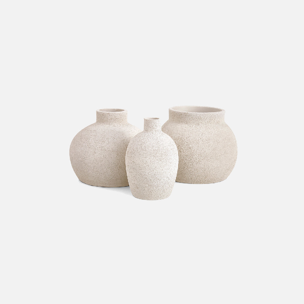 Conjunto de Vasos Texturizados Árticos